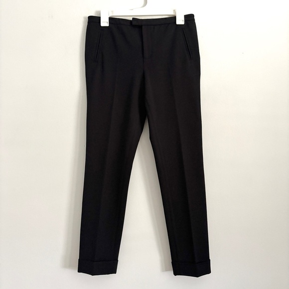 ATM Revolve Enzyme Wash Slim Black Ponte Trouser Pants Women’s Size 8 - Picture 2 of 9